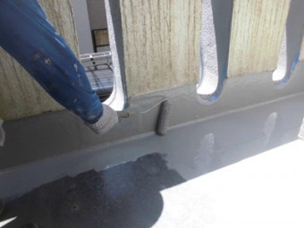 バルコニーの防水工事　目黒区I様邸